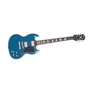  Metallic Blue Electric Guitar Metallic Light Blue Musical Instruments