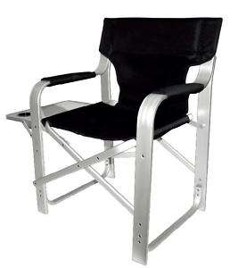 Super Heavy Duty Directors Chair with Table Black 1601  