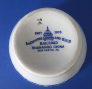 Baltimore and Ohio B&O Railroad China Egg Cup Shenango  