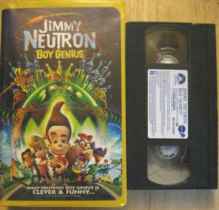 JIMMY NEUTRON BOY GENIUS FULL LENGTH FEATURE VHS VIDEO 097363382638 