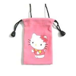  Hello Kitty Pouch Bag Gift (2 Hair Clips, 2 Badges, 6 