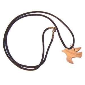  Olive wood Pigeon or Dove   Necklace ( 1.5 inches   3.2cm 