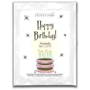  Cocoa SS Wh Happy Birthday Layered Cake: Kitchen & Dining