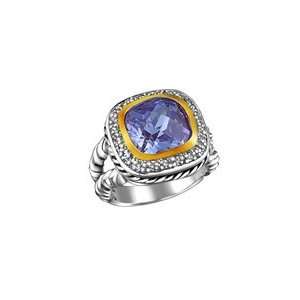    Purple Amethyst Designer Inspired Ring Size 9 