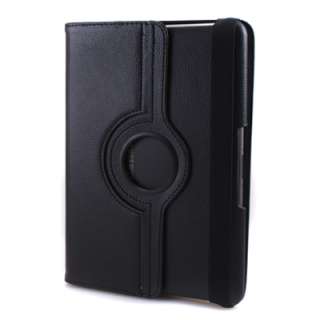 360 Degrees Rotating Leather Black Case Cover Stand for Samsung Galaxy 