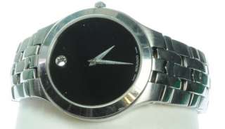 MENS MOVADO MUSEUM 84 G2 1850 STAINLESS STEEL SWISS MADE WRIST WATCH 