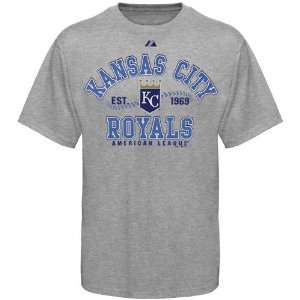  Majestic Kansas City Royals Ash Dial It Up T shirt Sports 