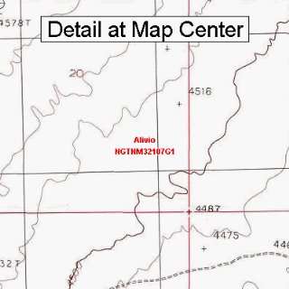 USGS Topographic Quadrangle Map   Alivio, New Mexico (Folded 
