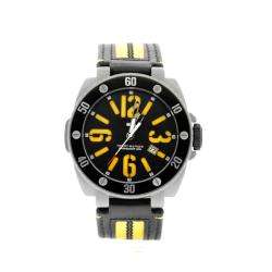 1790689 Tommy Hilfiger Mens Black and Yellow Strap Watch   