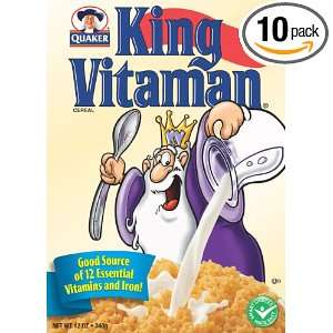 Quaker King Vitaman Cereal, 12  Ounce Boxes (Pack of 10)  