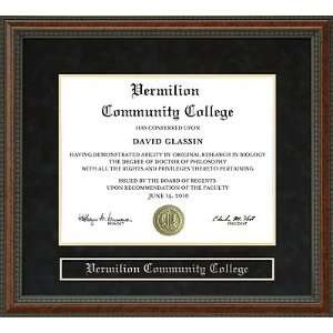  Vermilion Community College (VCC) Diploma Frame Sports 