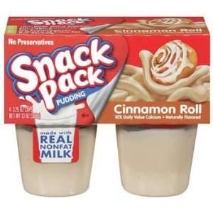 Snack Pack Cinnamon Roll Pudding 4 pk Grocery & Gourmet Food