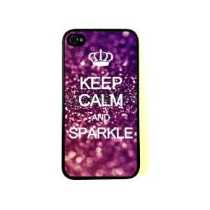 : Keep Calm Sparkle iPhone 4 Case   Fits iPhone 4 and iPhone 4S: Cell 