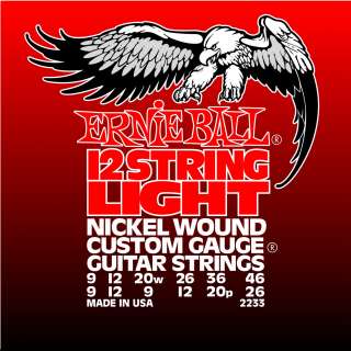 Ernie Ball P02233 Nickel Wound Electric 12 String Light  