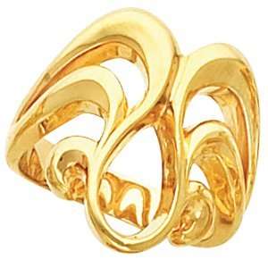  Ring 14K Yellow Gold Metal Fashion Ring (10587) Jewelry