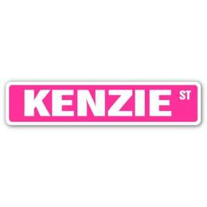 KENZIE Street Sign name kids childrens room door bedroom girls boys 