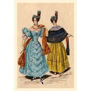    Vintage Art Ladies with Matching Hats   10892 4
