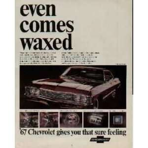 Even Comes Waxed.  1967 Chevrolet Impala Sport Sedan 