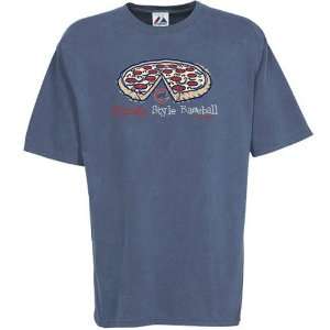   Cubs Heather Blue Stylin Pigment Dyed T shirt