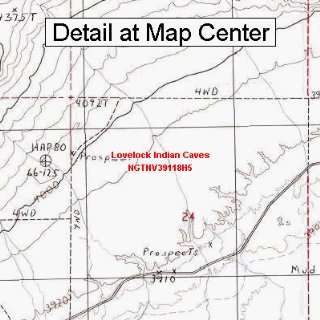 USGS Topographic Quadrangle Map   Lovelock Indian Caves, Nevada 
