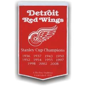  Detroit Red Wings Championship Dynasty Banner: Sports 