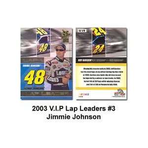 Lap Leaders 03 Jimmie Johnson Trading Card  Sports 