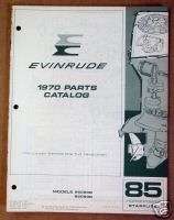 1970 Evinrude Johnson Parts Catalog 85 Models**  
