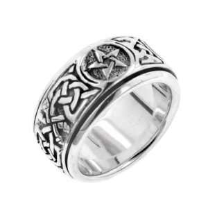   Knot Pentacle Spin Ring Size 7(Sizes 4,5,6,7,8,9,10,11,12,13,14,15