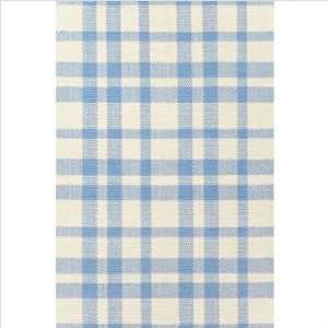   Rugs Woven Tattersall Blue / Cream Cotton Contemporary Rug Home