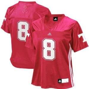 NCAA adidas Tennessee Volunteers #8 Womens Pink Ribbon Fashion 
