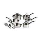 Tefal Ultimate Copper Bottom Stainless, 12 Pc Cookware Set. C836SC64