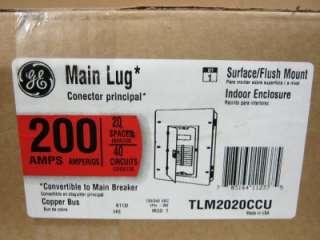  200 Amp Main Lug Load Center 120/240 VAC 1 Phase 3 Wire Model 7  