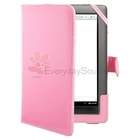 New Pink Leather Case Cover Pouch+Screen Protector For B&N Nook Color