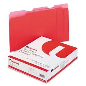 UNIVERSAL OFFICE PRODUCTS 10503 Colored File Folders 1/3 Cut One ply 
