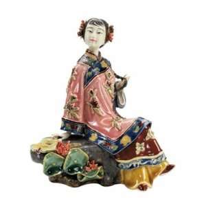  Princess on the Lotus Porcelain Sculpture