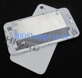 Glass Back Cover Housing Assembly for Iphone 4G White  