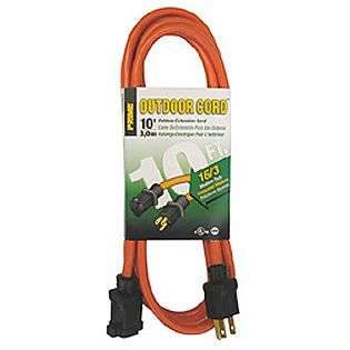 10 ft. 16/3 SJTW Orange Outdoor Extension Cord  Prime Wire & Cable 
