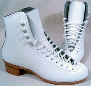 RIEDELL WHITE 355 SILVER STAR FIGURE SKATE 8 A/AA  