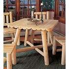 Rustic Natural Cedar SQUARE TABLE UPSABLE 37 Inch X 30 Inch   135