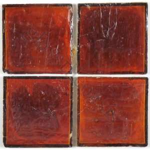   Brown 2 x 2 Translucent Glossy Glass Tile   15411