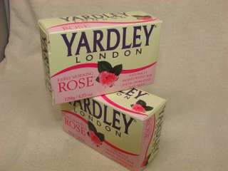 YARDLEY London EARLY MORNING ROSE Soap Naturally Moisturizing 2 BARs 