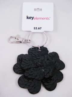 12 Brand New Wholesale Large Sequin Flower Keychains NWT  