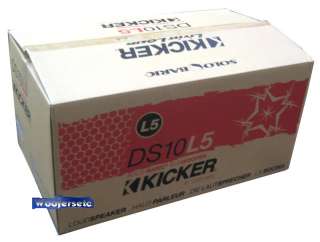 DS10L52 BOX KICKER 10 1,800W 2OHM SUBWOOFER 10L5 BASS  