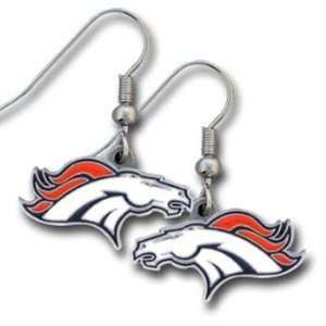   Earrings   Denver Broncos Logo (Quantity of 1): Sports & Outdoors