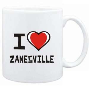 Mug White I love Zanesville  Usa Cities Sports 