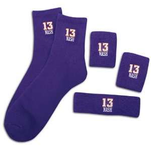 Suns For Bare Feet Mens NBA Player Socks 3 Pack ( Nash, Steve : Suns 