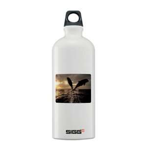  Sigg Water Bottle 0.6L Dolphins Flying in Sunset 
