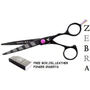  Japanese Ninja Zebra Hairdressing Scissor Smooth Cut 5.5 