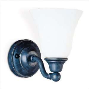 Living Well 7051RS Rusty One Light Vanity with Opal Glass