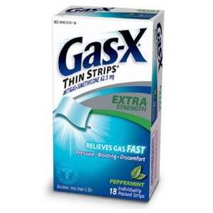  GAS X THIN STRIPS EXTRA STRENGTH PEPPERMINT BOX OF 30 